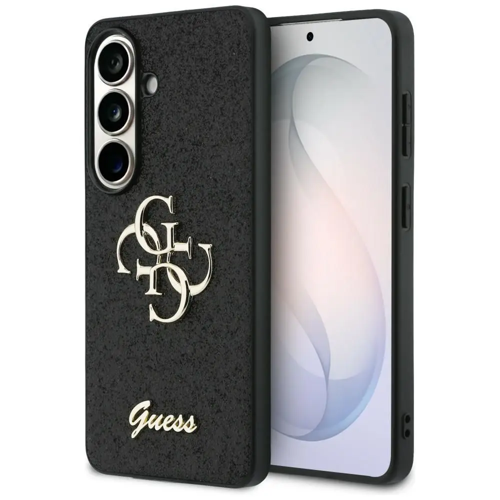 GUESS etui za SAMSUNG S26 GUHCS26SHG4SGK (Fixed Glitter 4G Big Metal Logo) črno