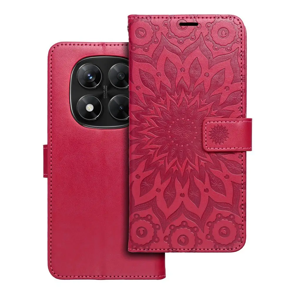Torba MEZZO Book za XIAOMI Redmi Note 14 PRO 5G / 14 PRO PLUS 5G, mandala, magenta
