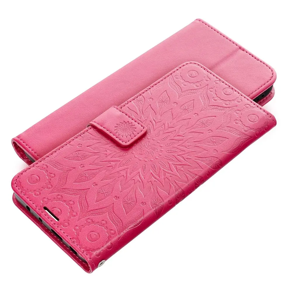 Torbica MEZZO Book za XIAOMI Redmi Note 14 PRO 4G, mandala, magenta