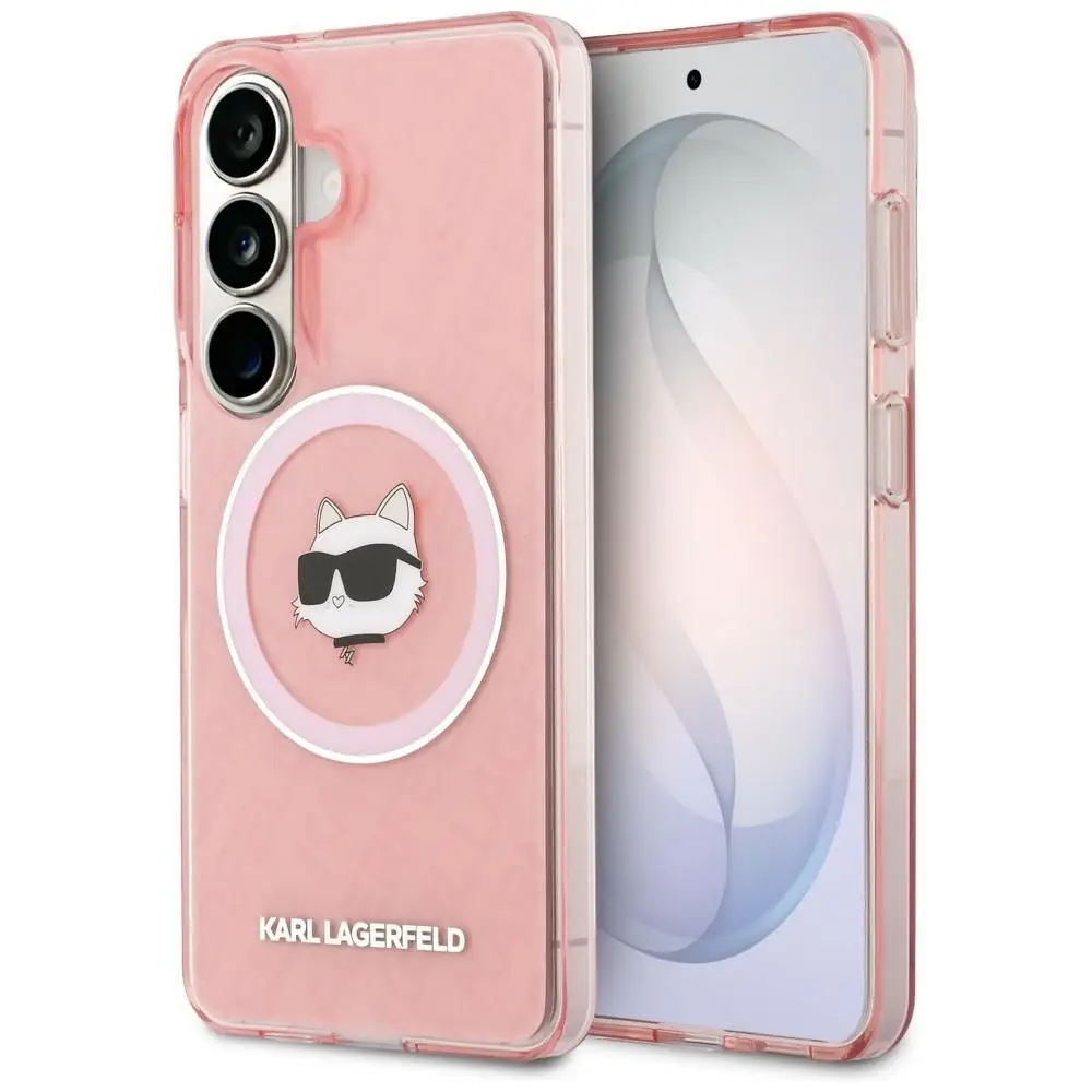 KARL LAGERFELD ovitek za SAMSUNG S26 Plus KLHMS26MHMKBCHOP (Magnetic IML Repeated Logo and Choupette) roza