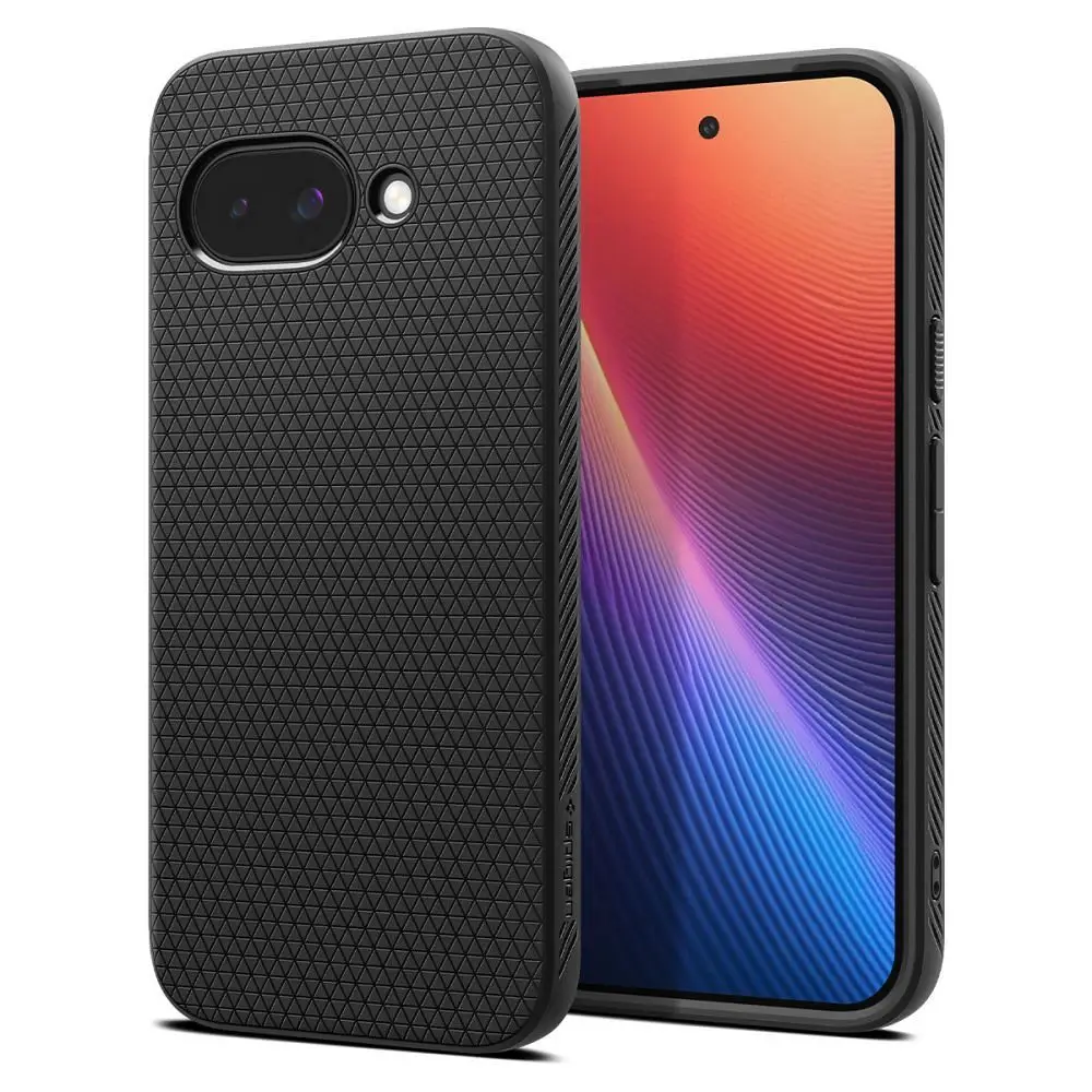 SPIGEN ovitek LIQUID AIR za GOOGLE Pixel 9A, mat črna barva