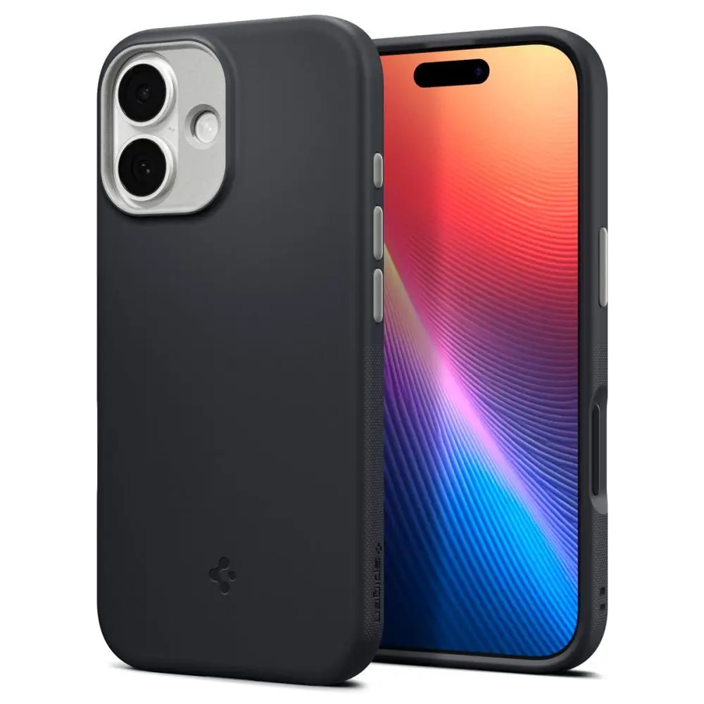 SPIGEN ovitek NANO POP MAG, združljiv z MagSafe, za iPhone 17, črna sezamova