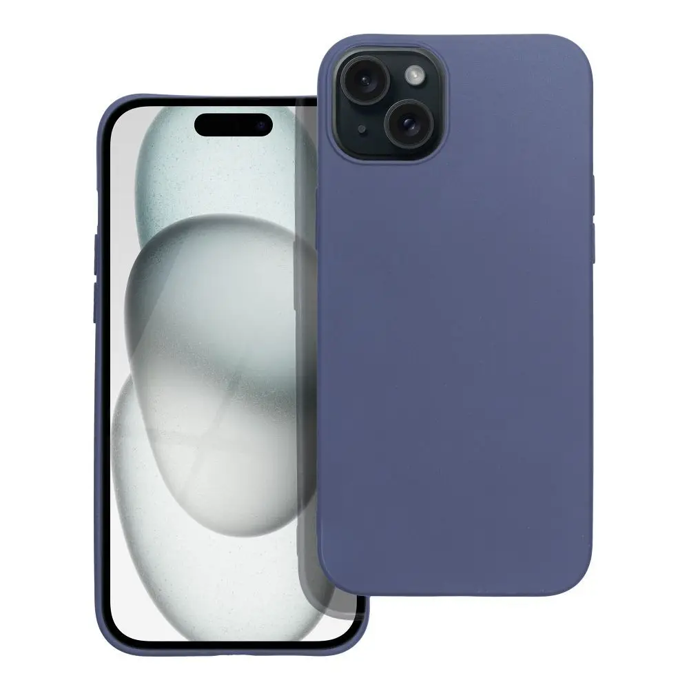 Ohišje za iPhone 15 PLUS, mat modra