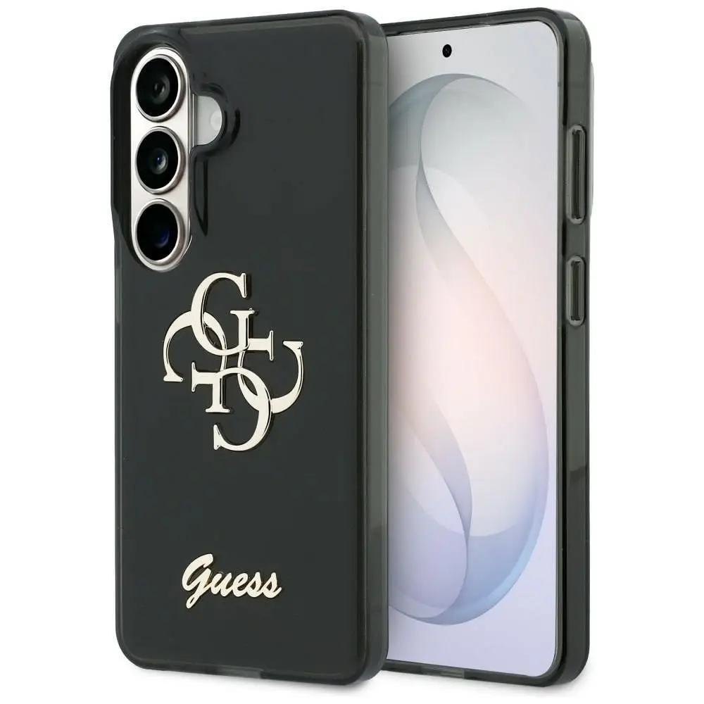 GUESS etui za SAMSUNG S26 GUHCS26S5HC4MLSK (IML Big Metal 4G in Script) črno