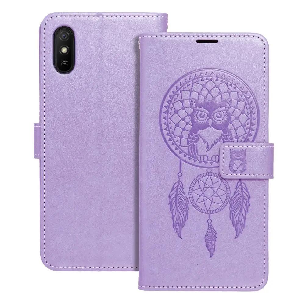 Ovoj MEZZO Book za XIAOMI Redmi 9AT / Redmi 9A, motiv »lovec sanj«, vijoličen