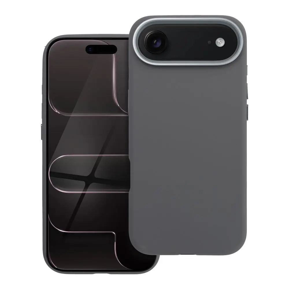 Ohišje za iPhone 17 Air Forcell F-Protect Frame Premium, združljivo z MagSafe, sivo 0INT