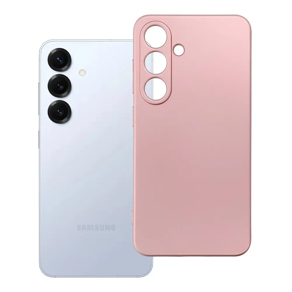 Etui za Samsung S25 v roza metalik barvi