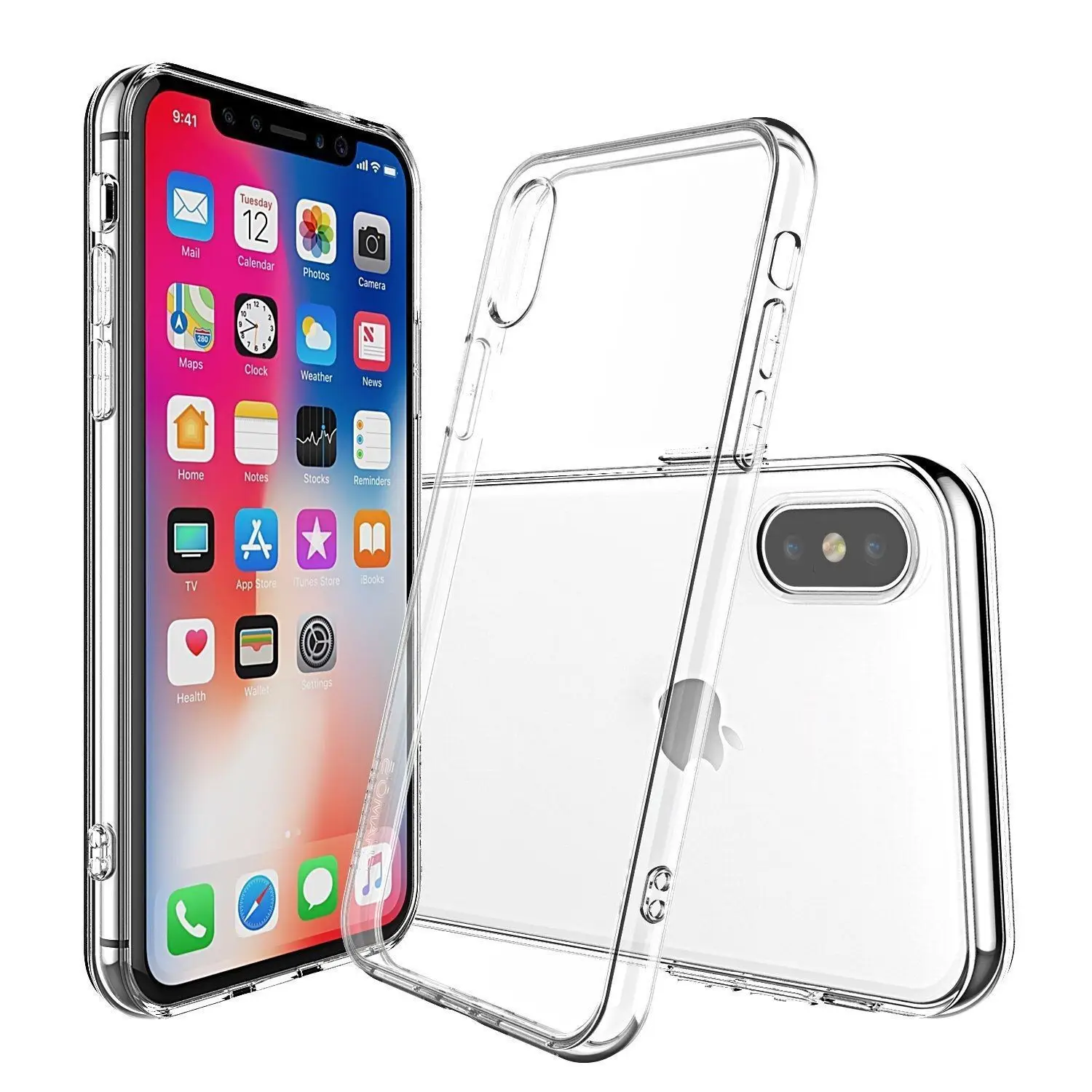 Prozorna zaščitna ohišja BACK CASE ULTRA SLIM 0,3 mm za iPhone XS