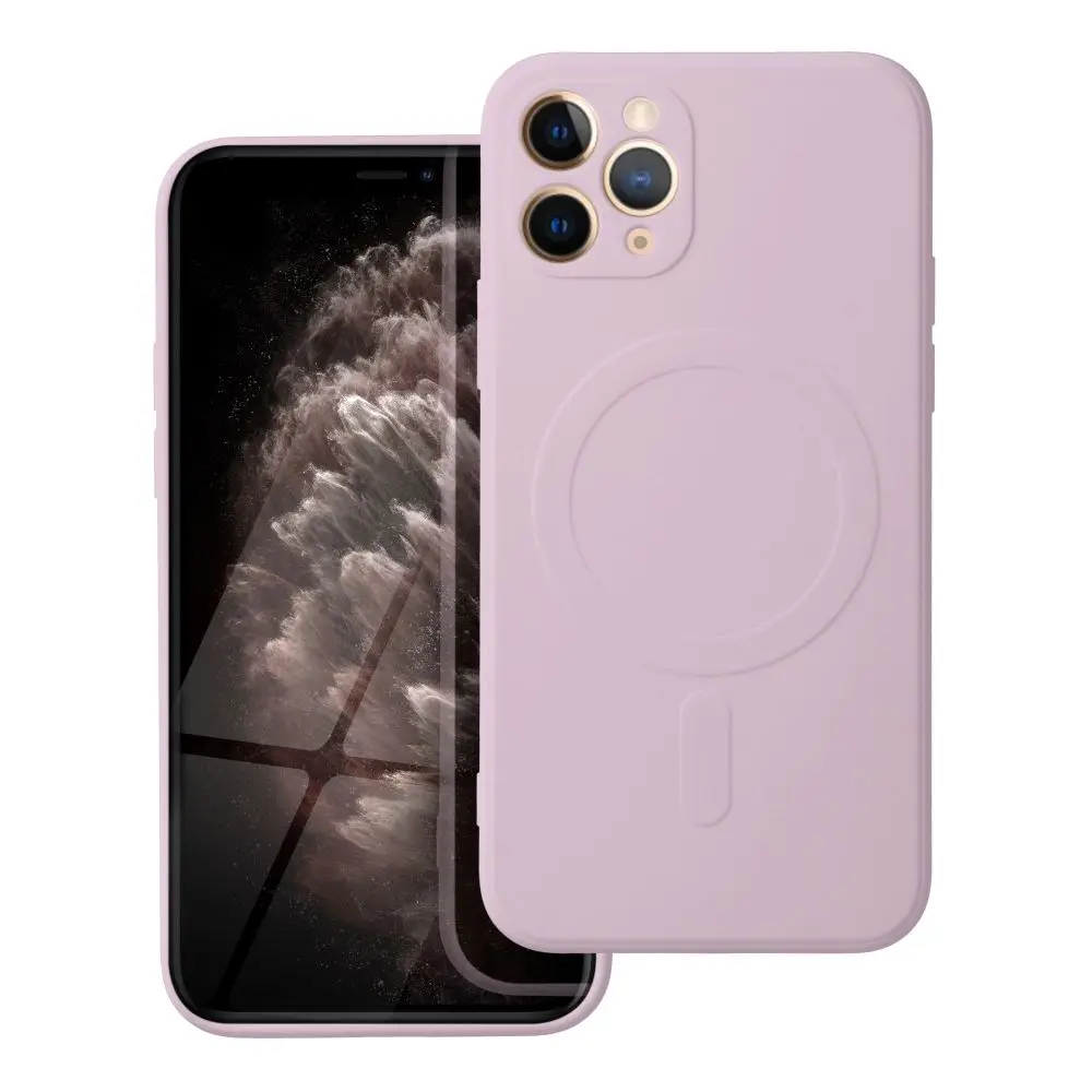 SILICONE MAG COVER ovitek, združljiv z MagSafe, za iPhone 11 Pro, roza