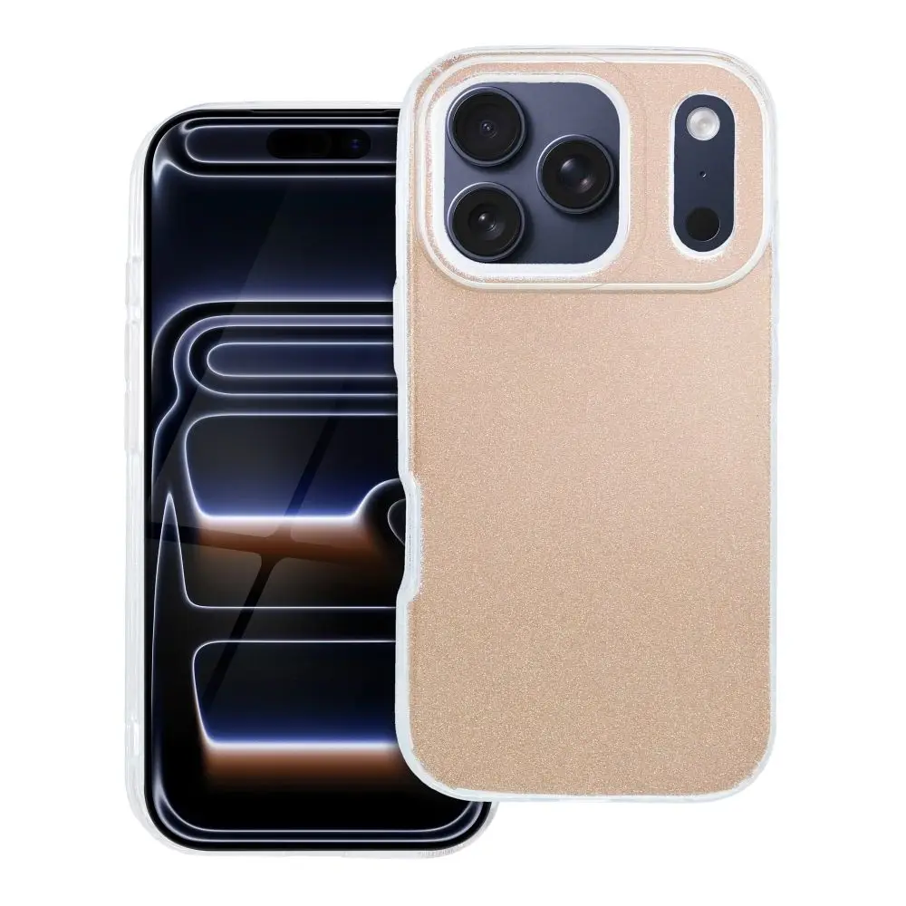 Ohišje za iPhone 17 PRO v bleščeči zlati barvi