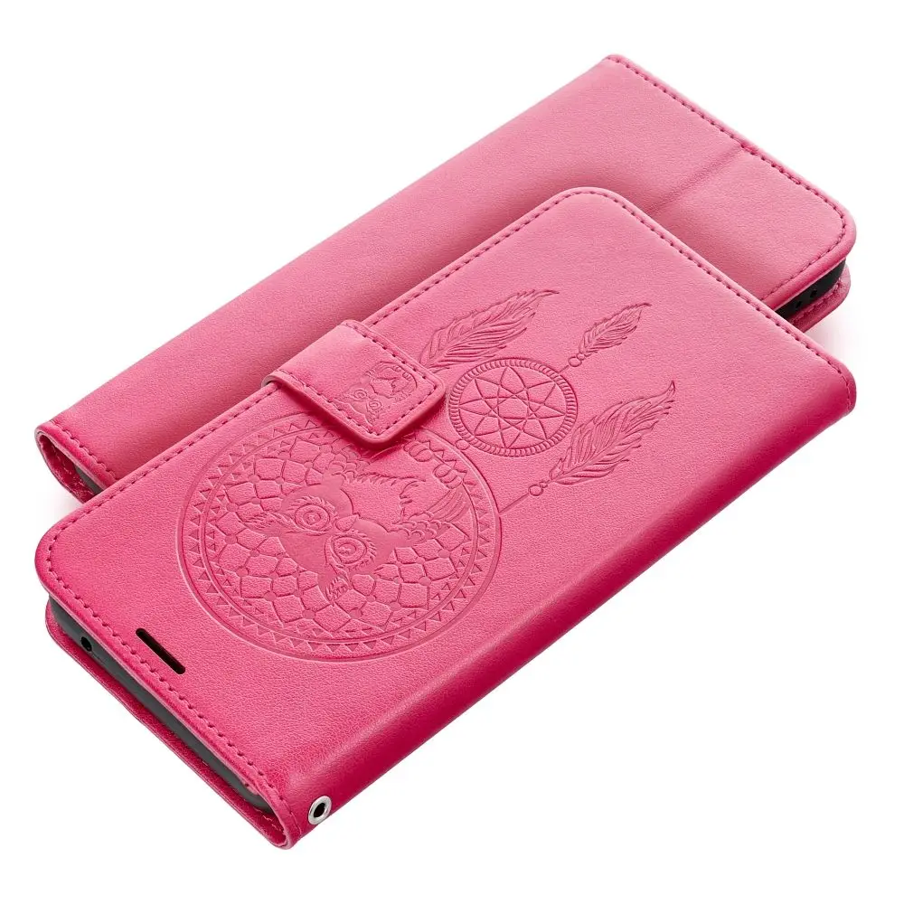 Torbica MEZZO Book za XIAOMI Redmi Note 14 PRO 4G, lovilec sanj, magenta