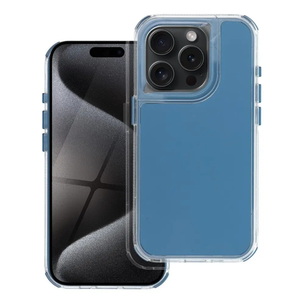 Ohišje za iPhone 15 Matrix, modro