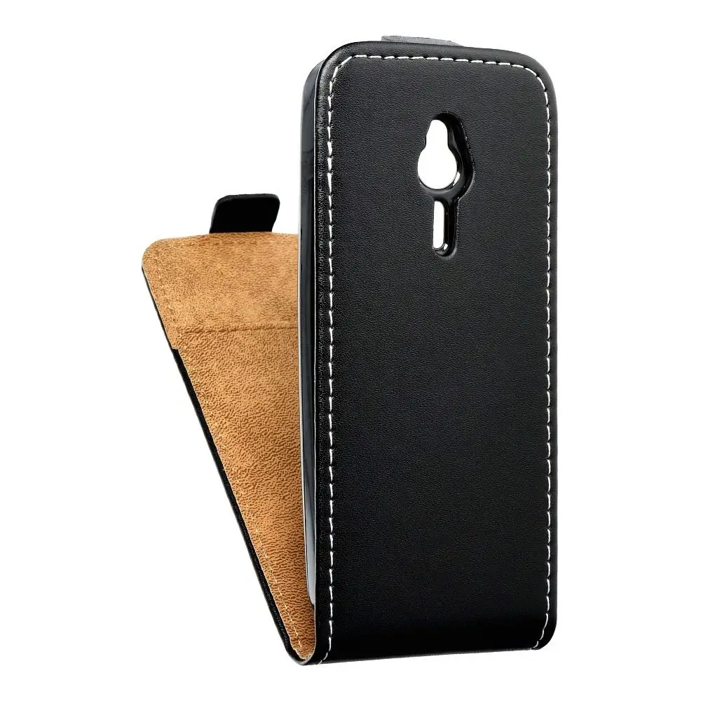 Vertikalni etui SLIM FLEXI FRESH za NOKIA 230, črn