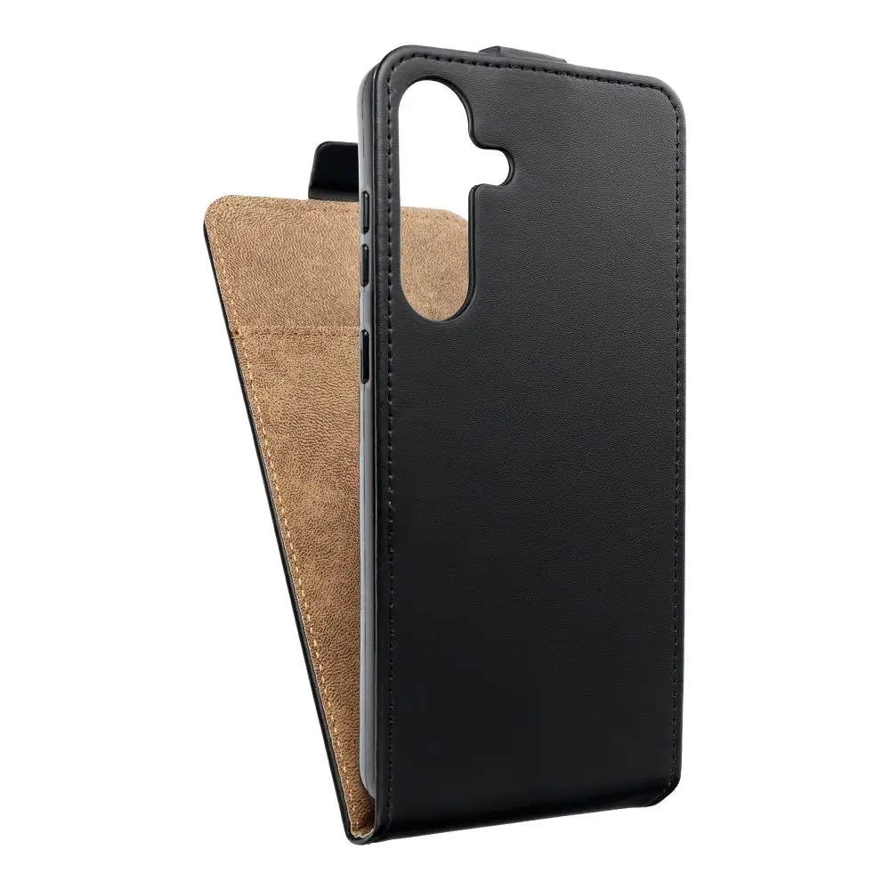 Vertikalni etui SLIM FLEXI FRESH za SAMSUNG S25 FE, črn
