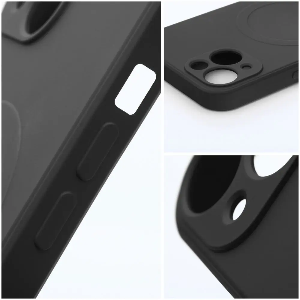 SILICONE MAG COVER ovitek, združljiv z MagSafe, za iPhone 17 Air, črn