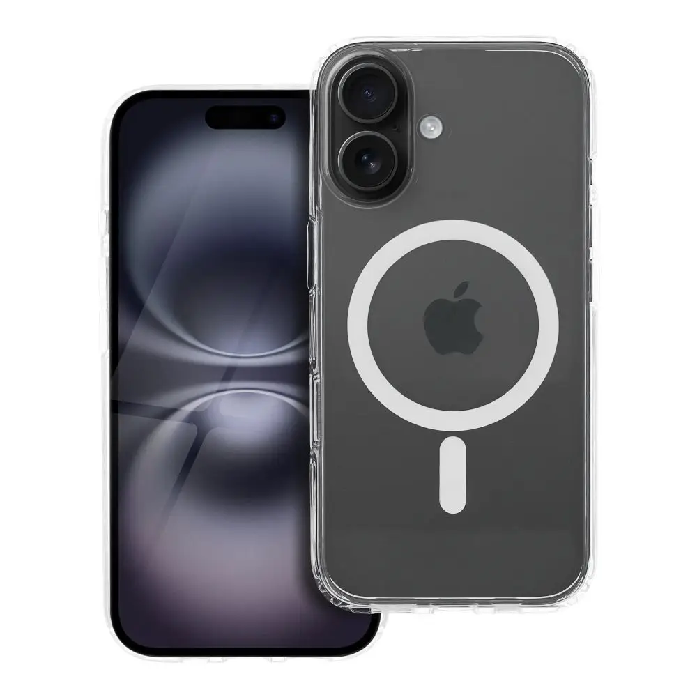 Ohišje za iPhone 16 Forcell F-Protect Clear Hybrid Premium, združljivo z MagSafe, prozorno 0INT