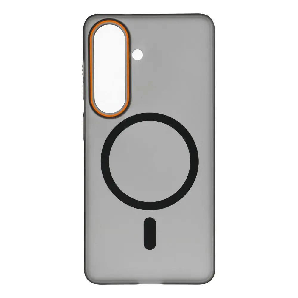 Črno etui za Samsung S26 Go Orange, združljivo z MagSafe