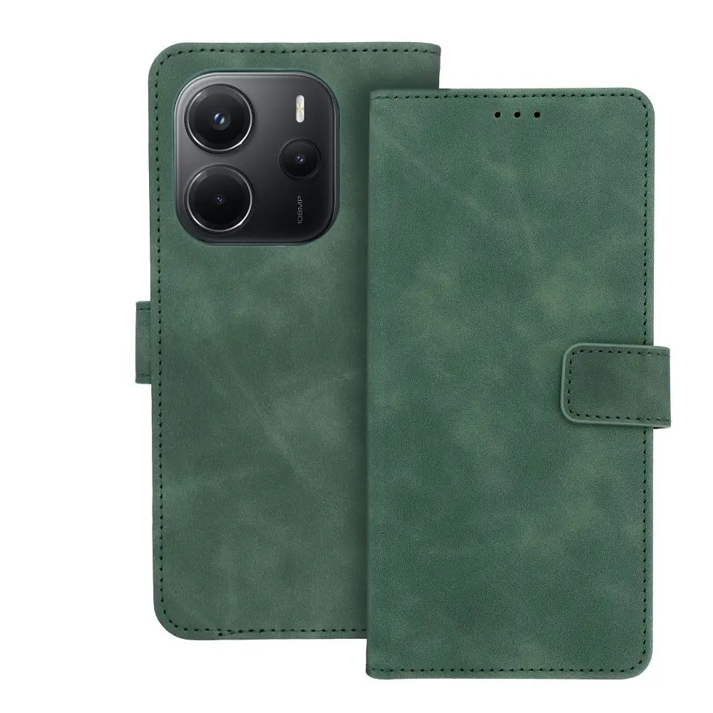 TENDER Book ovitek za XIAOMI Redmi Note 14 4G (GLOBAL – 164,84 mm x 78,15 mm x 8,16 mm), zelen