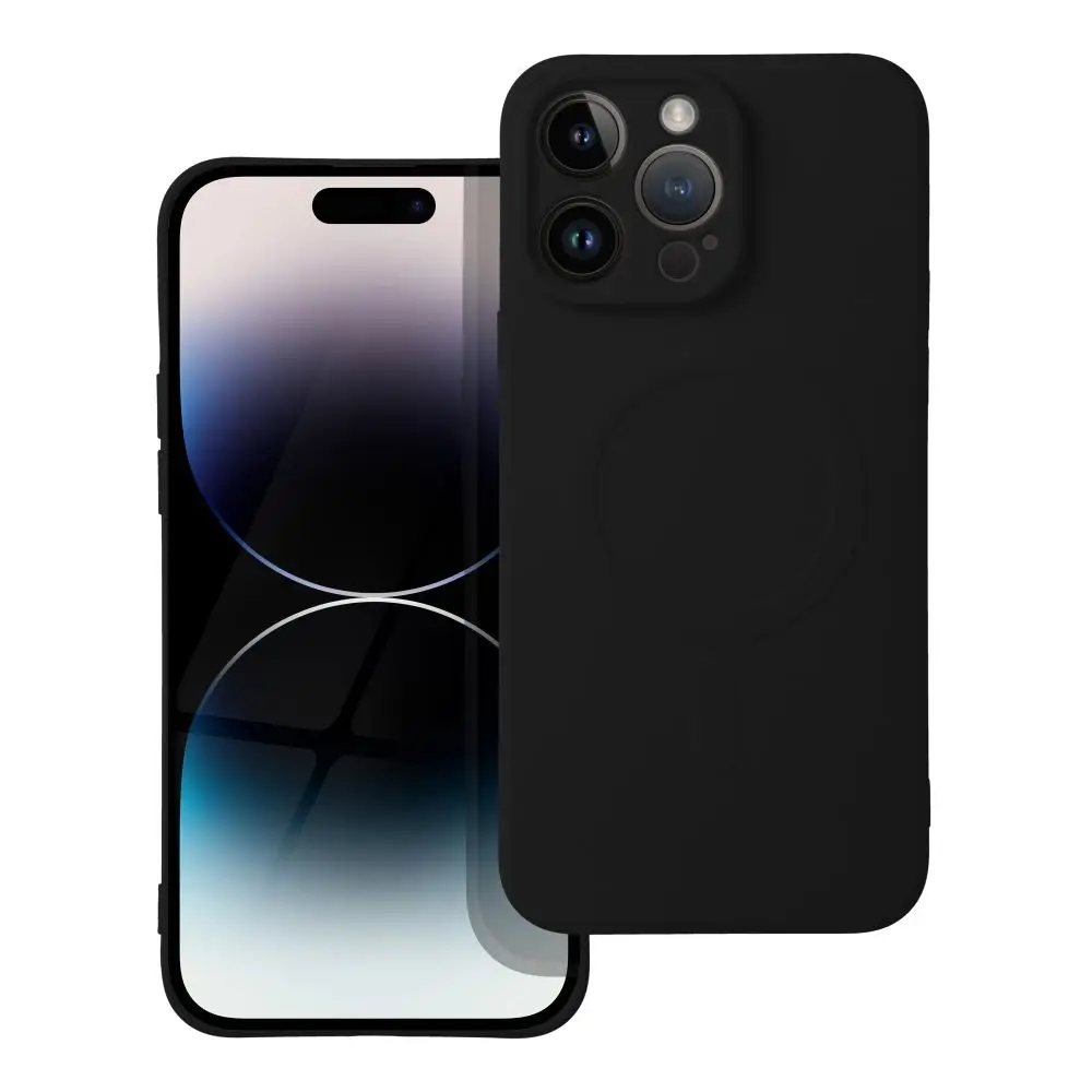 SILICONE MAG COVER ovitek, združljiv z MagSafe, za iPhone 14 Pro Max, črn