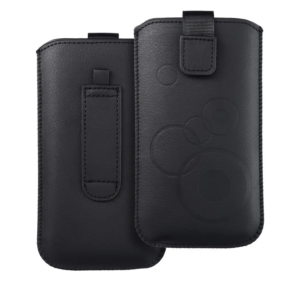 Univerzalni etui / ovitek Deko – za iPhone 13 MINI / 12 MINI / 6 / 7 / 8 / Samsung i9500 Galaxy S4 / Galaxy A3, črn