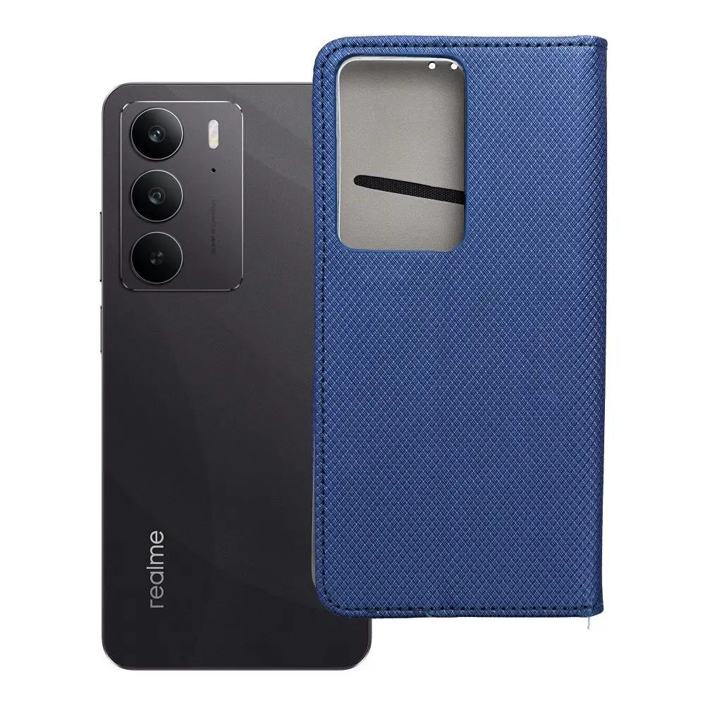 Torbica SMART CASE Book za REALME C75, temno modra