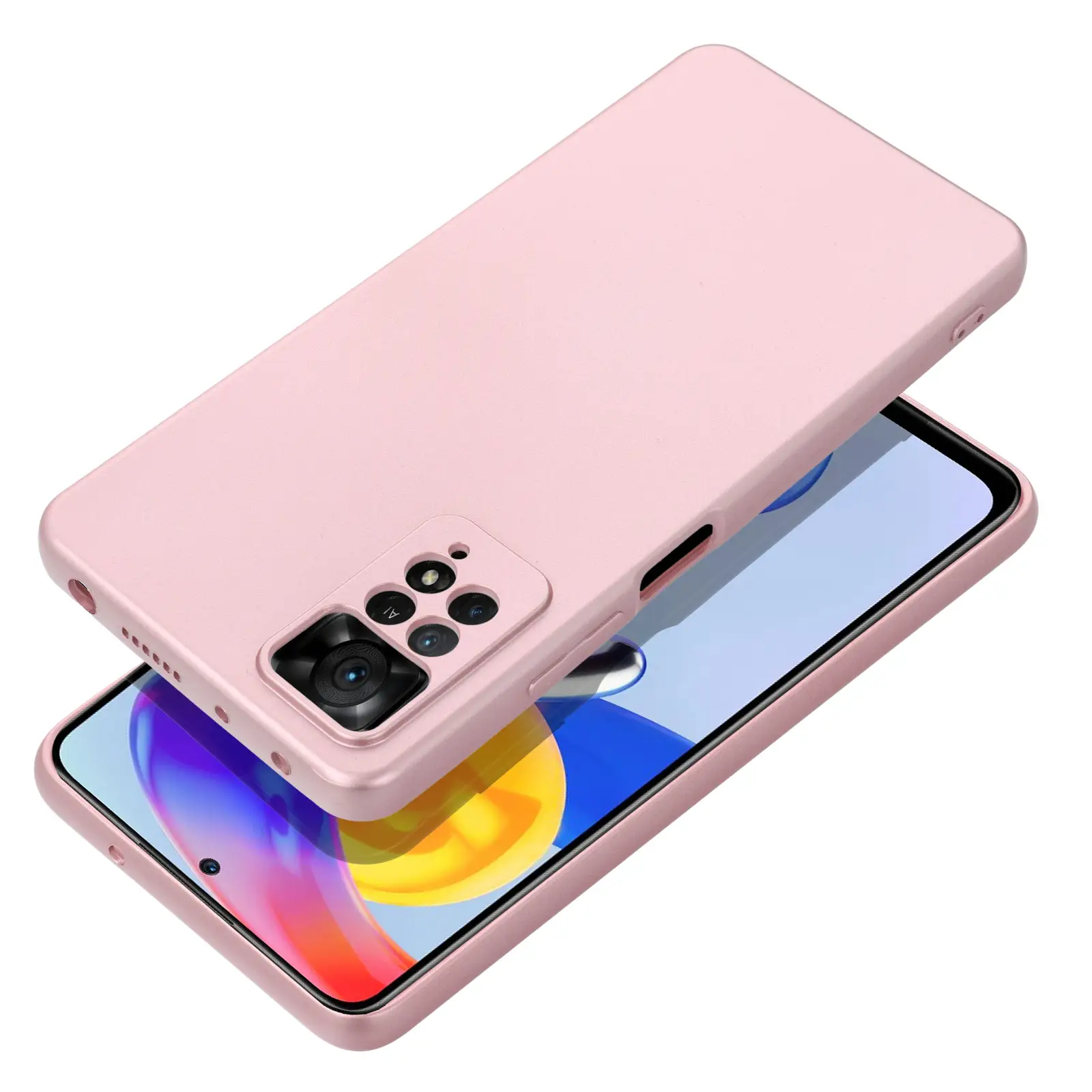 Ohišje za Xiaomi Redmi 15C (173,16 x 81,07 x 8,2) v metalno roza barvi