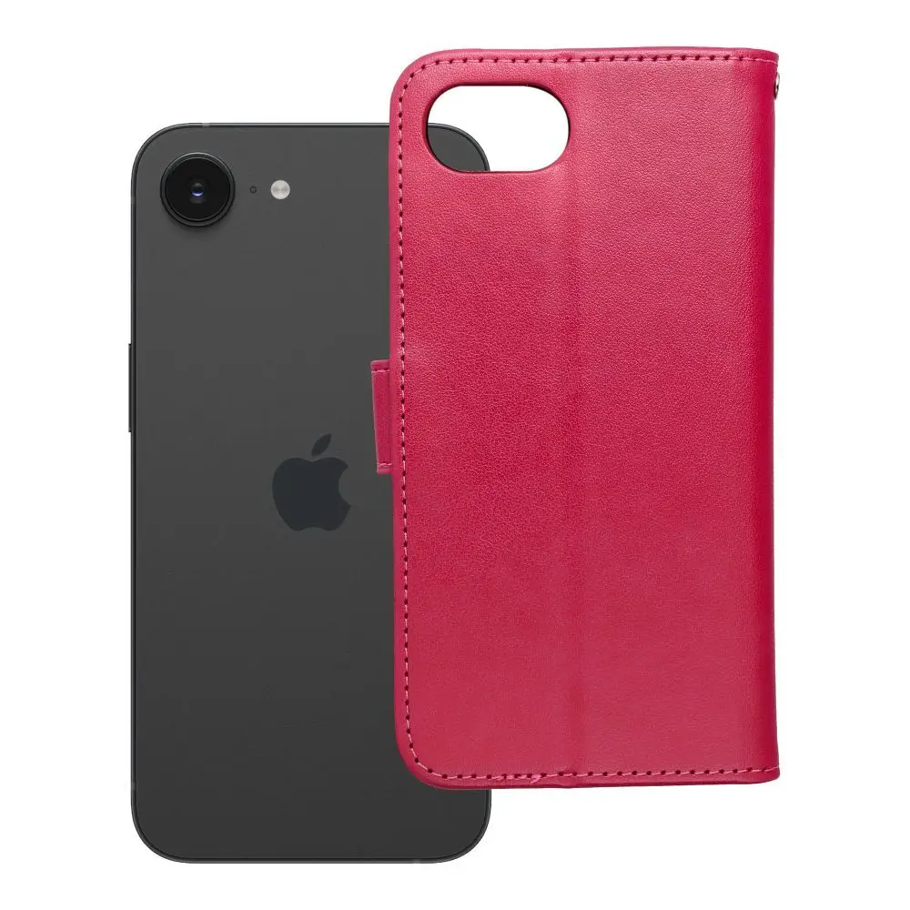 Torba MEZZO Book za iPhone 16e (SE 4 2025) – »Lovec sanj« v barvi magenta