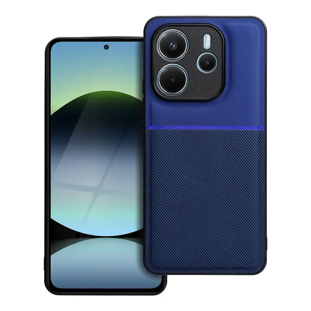 Ovitek za Xiaomi Redmi NOTE 14 4G (GLOBAL – 163,25 mm x 76,55 mm x 8,16 mm) v modri barvi Noble