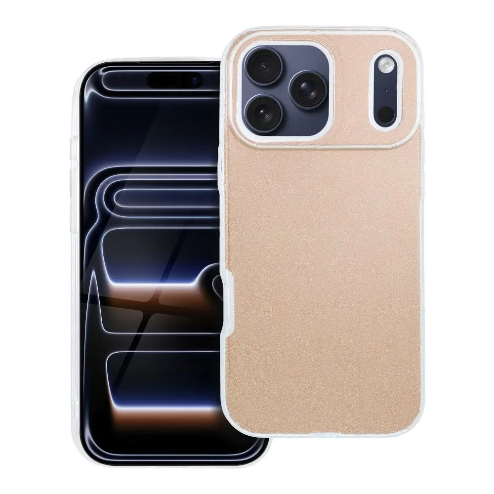 Ohišje za iPhone 17 PRO MAX v bleščeči zlati barvi