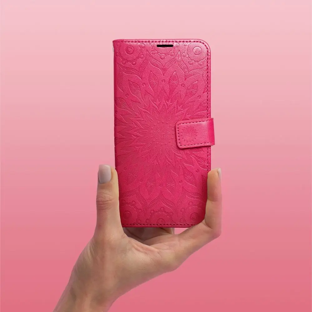 Torbica MEZZO Book za SAMSUNG S25 Edge, mandala, magenta