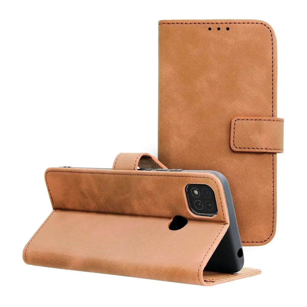 TENDER Book ovitek za XIAOMI Redmi 9C / 9C NFC, rjav