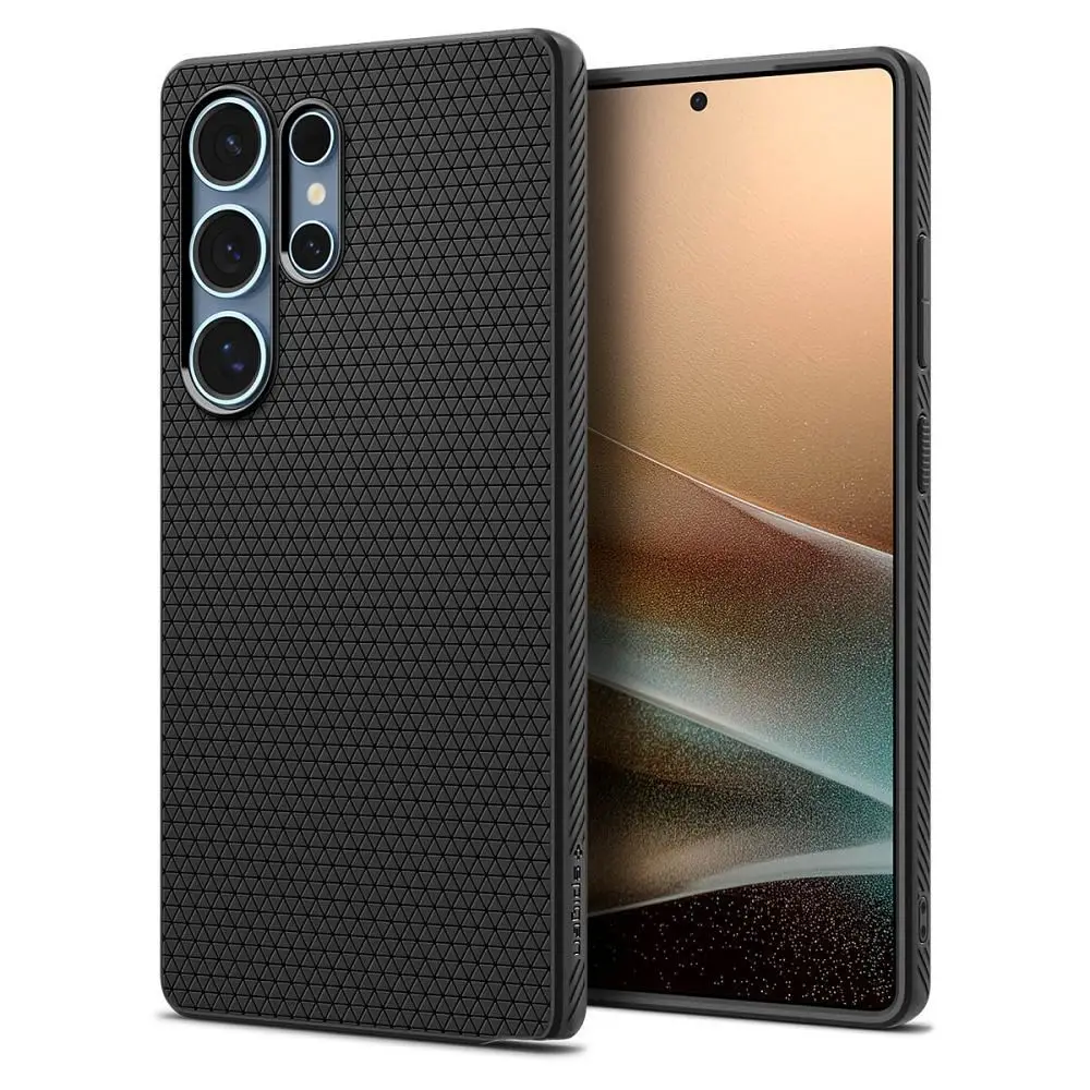 SPIGEN ovitek LIQUID AIR za SAMSUNG S25 Ultra, mat črn
