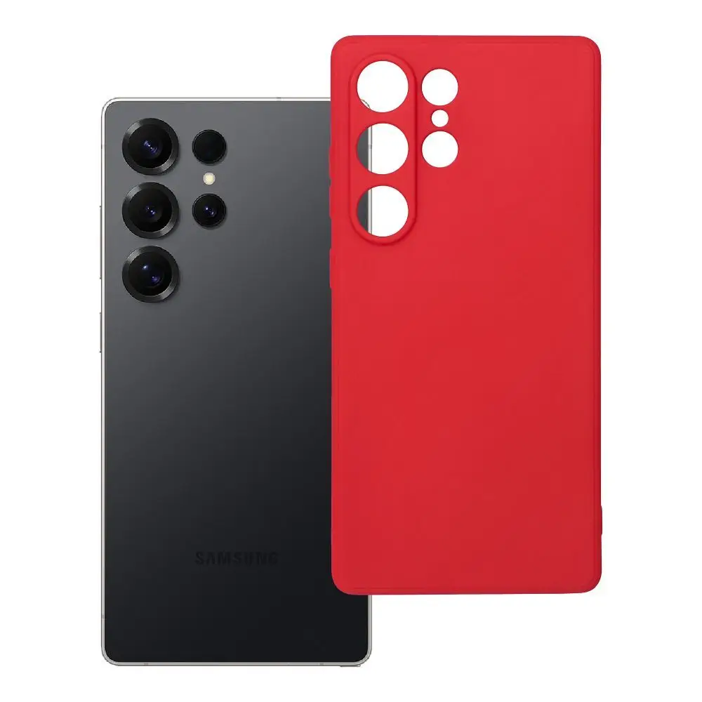 Mehka torbica za SAMSUNG S25 Ultra, rdeča