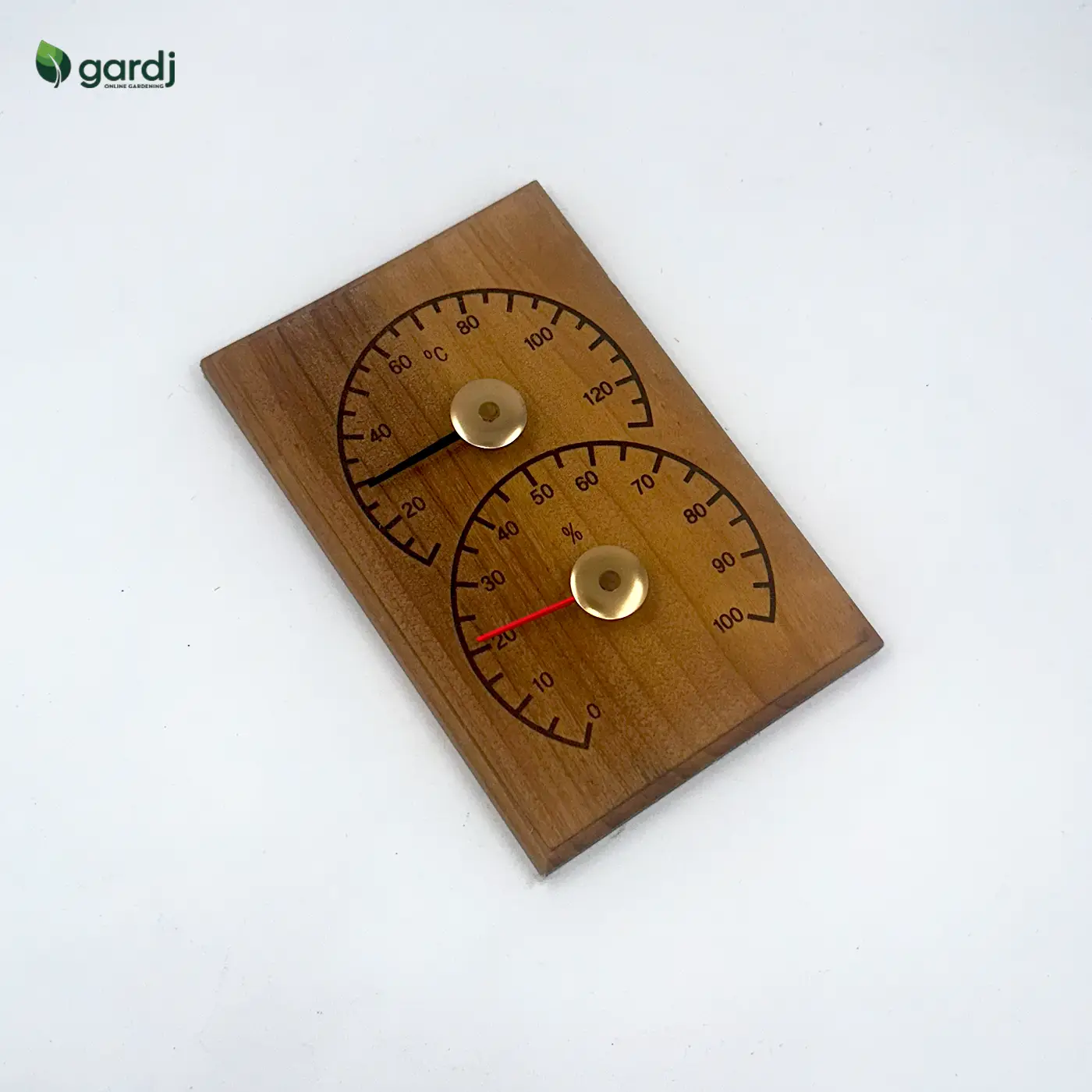 4Living termometer in higrometer za savno – toplotno obdelano jelševo les