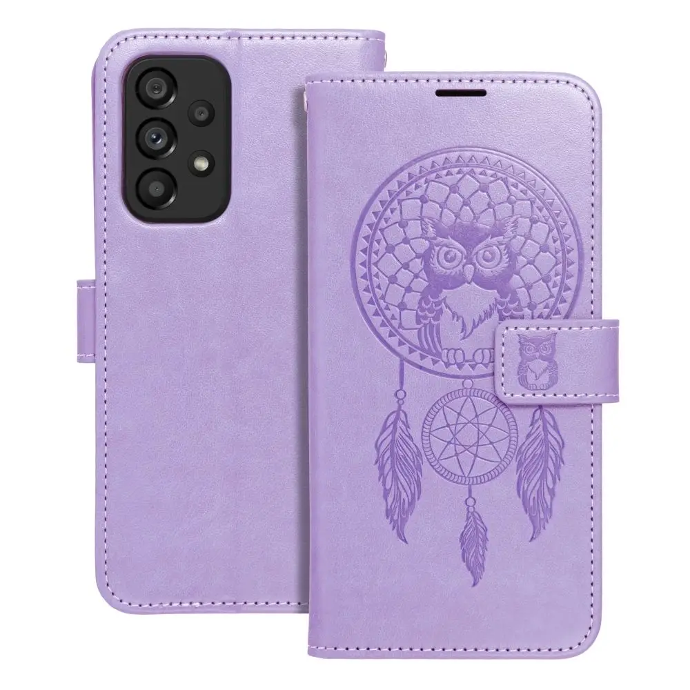 Torbica MEZZO Book za XIAOMI Redmi Note 11 / 11S z motivom lovilca sanj, vijolična