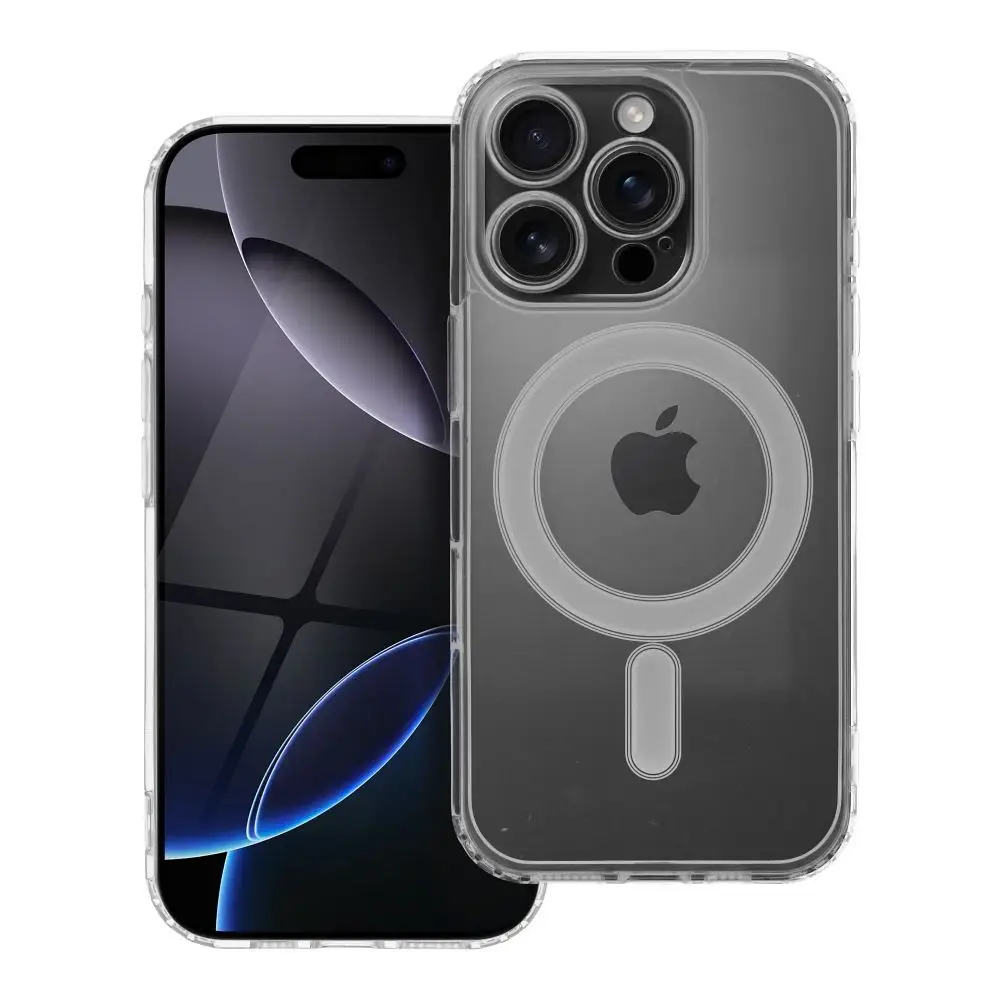 Prozorna torbica za iPhone 16 PRO Clear Mag Cover (STR / CAMERA PROTECTION), združljiva z MagSafe