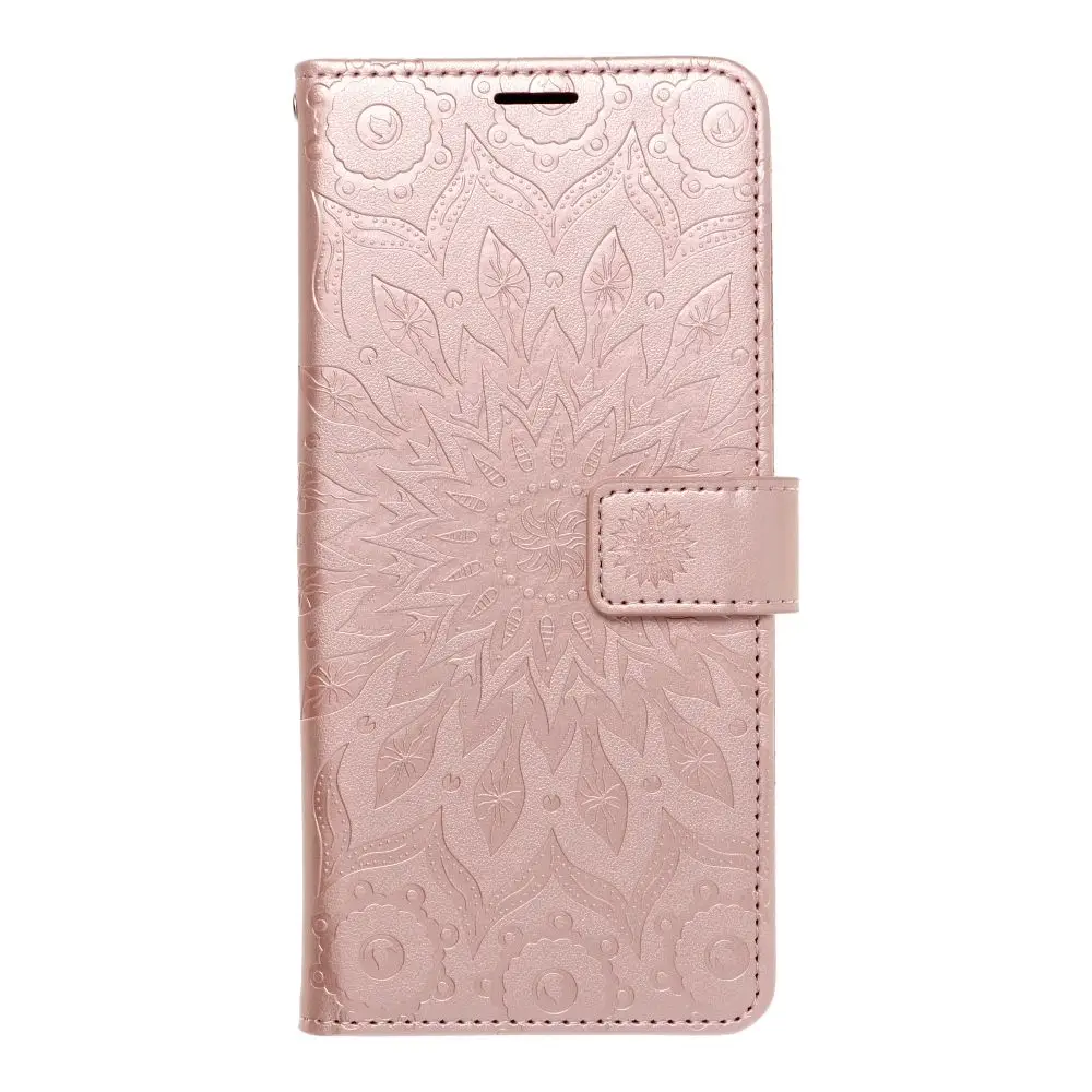 Torbica MEZZO Book za SAMSUNG S25 Edge, mandala, zlato-roza