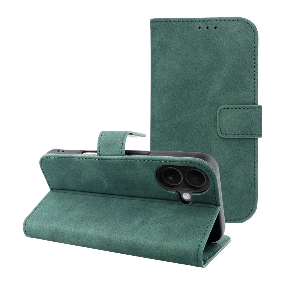 TENDER Book ovitek za iPhone 16, zelen