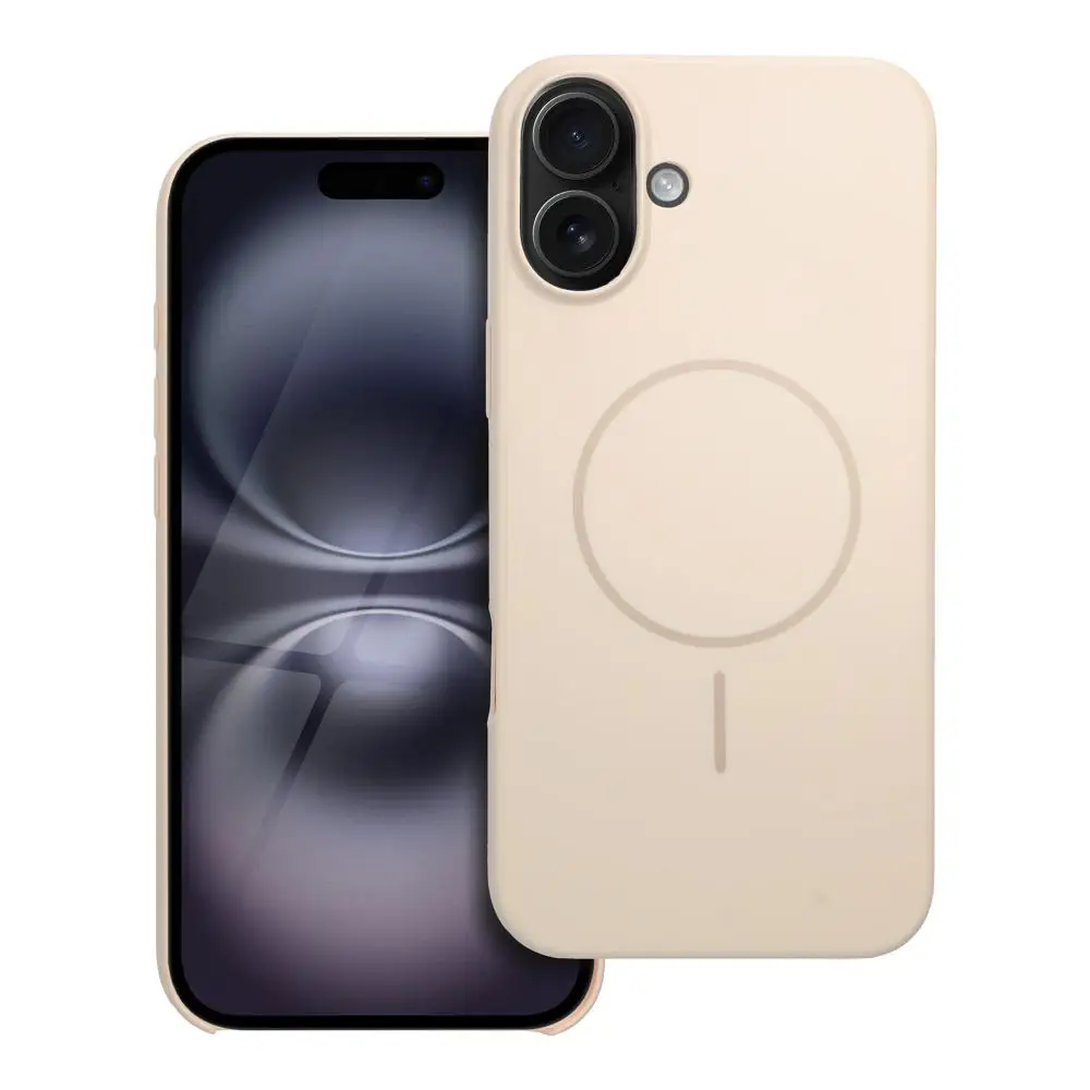 Ovitek za iPhone 16 PLUS Glossy Mag Cover, združljiv z MagSafe, bel