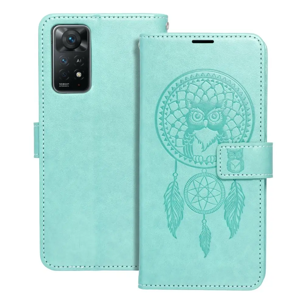 Ohišje MEZZO Book za XIAOMI Redmi Note 11 / 11S, »lovilec sanj«, zeleno