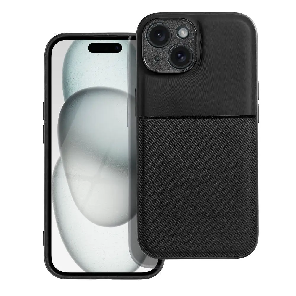 Ohišje za iPhone 15 Noble, črno