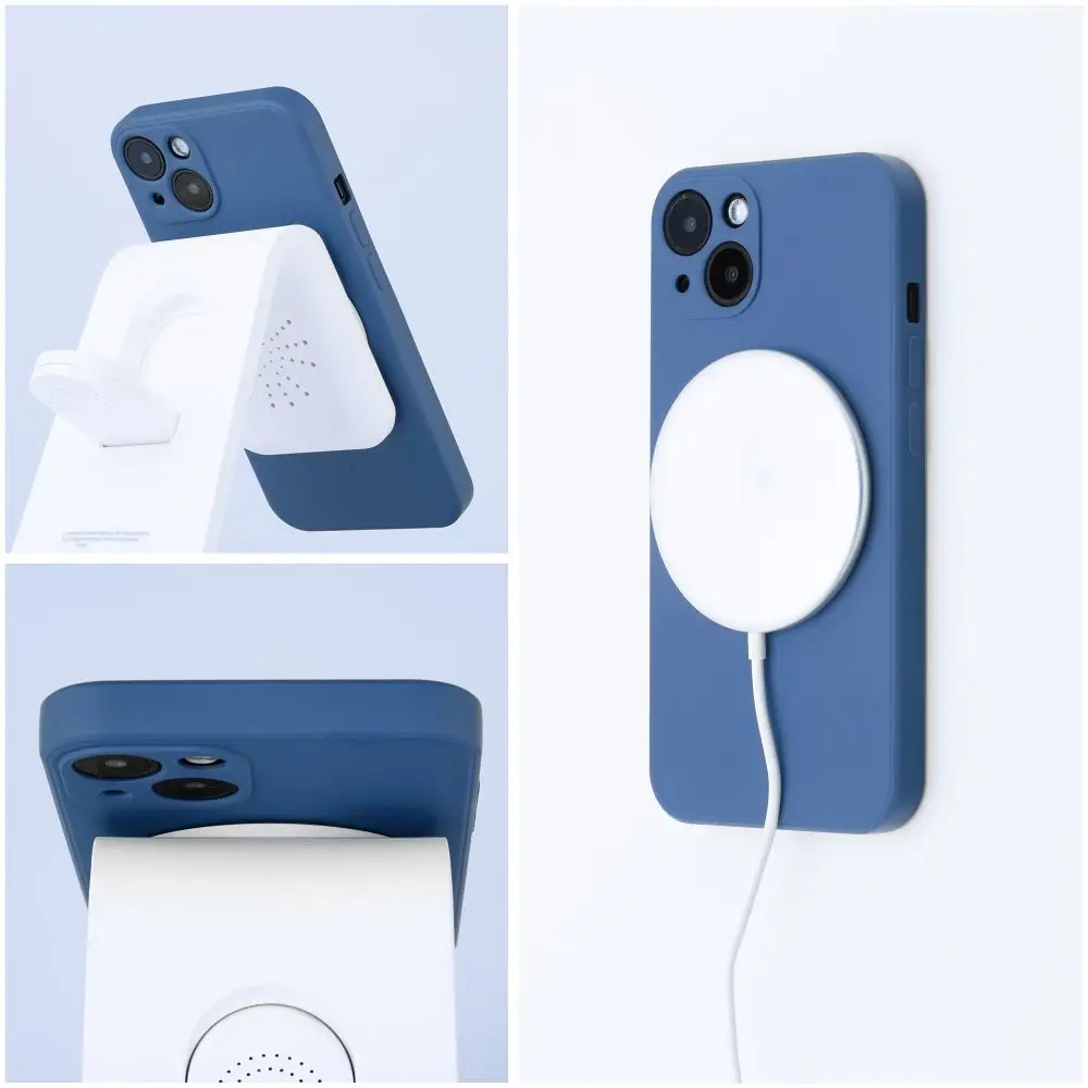 SILICONE MAG COVER ovitek, združljiv z MagSafe, za SAMSUNG A37, modri