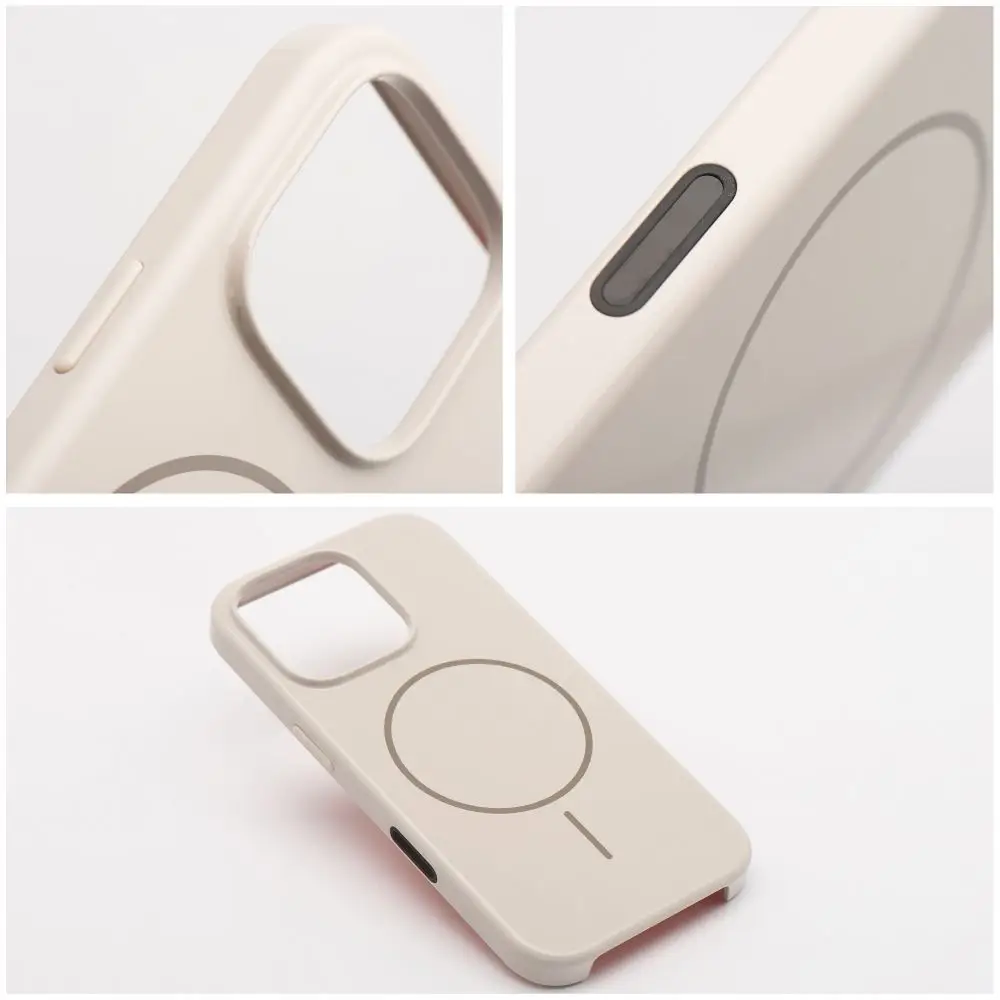 Ovitek za iPhone 17 AIR Glossy Mag Cover, združljiv z MagSafe, bel