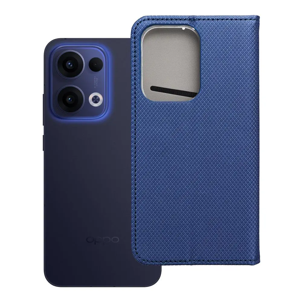 Torba SMART CASE Book za OPPO RENO 13 5G, temno modra