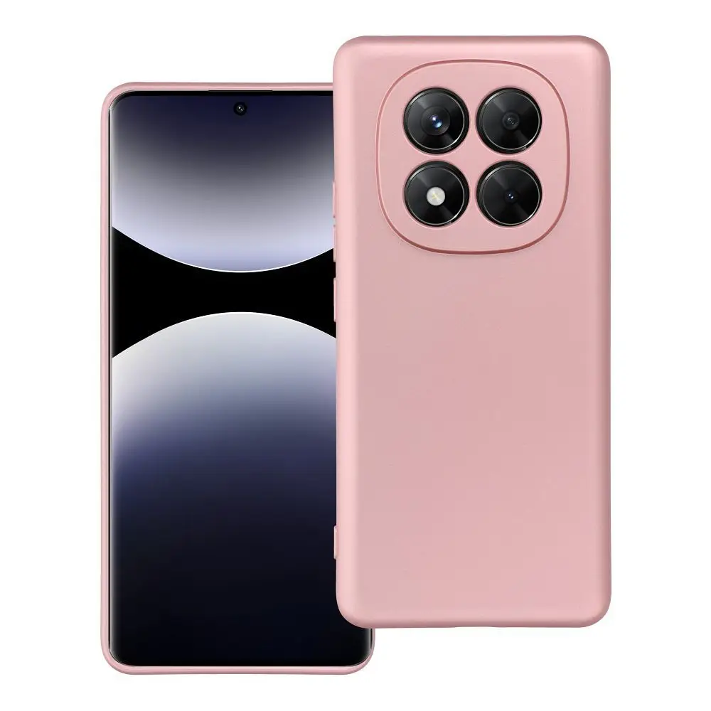 Ohišje za Xiaomi Redmi NOTE 14 PRO PLUS 5G v metalno roza barvi
