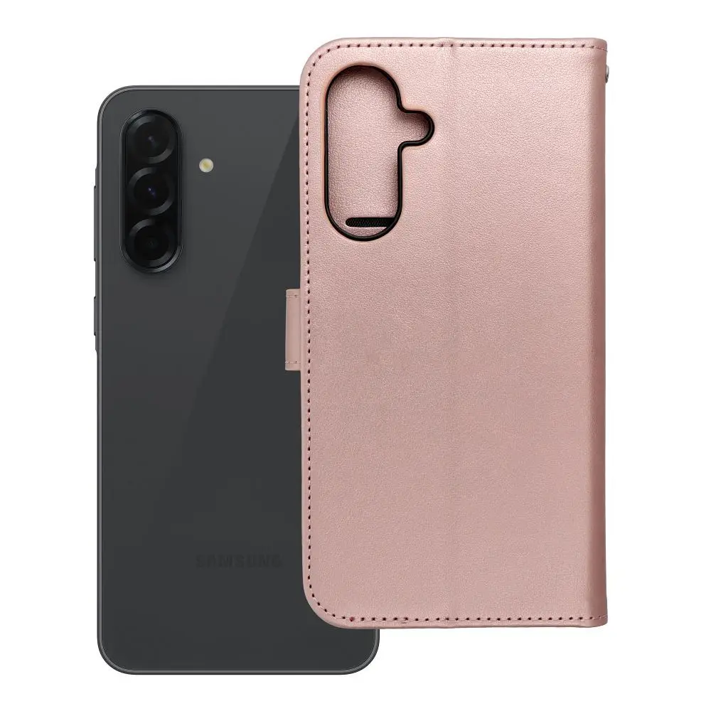Torbica MEZZO Book za SAMSUNG A36 5G, motiv drevesa, zlato-roza