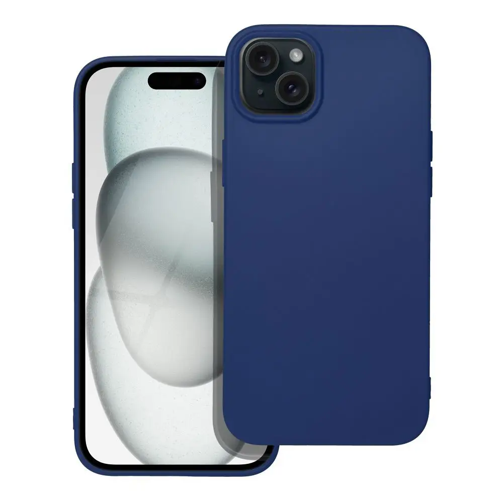 SOFT ovitek za iPhone 15 Plus, temno modra barva