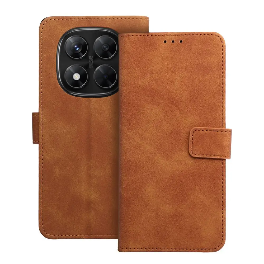 TENDER Book ovitek za XIAOMI Redmi Note 14 PRO 4G, rjav