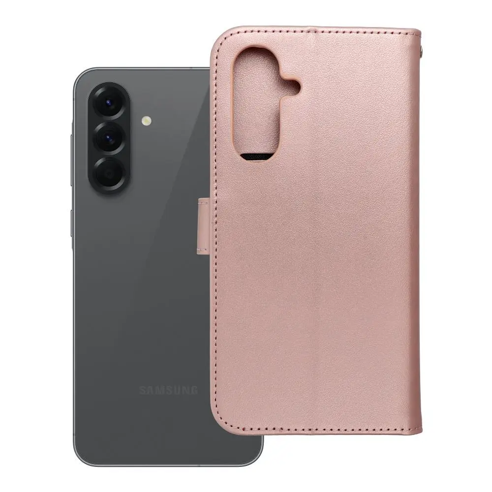 Torba MEZZO Book za SAMSUNG A56 5G, motiv lovilca sanj, zlato-roza