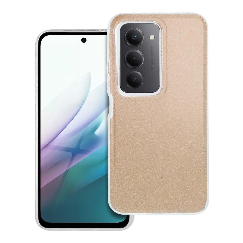 Etui za Xiaomi Redmi 15 4G / 15 5G v bleščeči zlati barvi